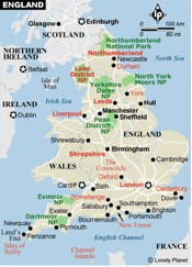 Map of England
