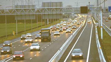 Photo of a tidal flow lane in the Netherlands.