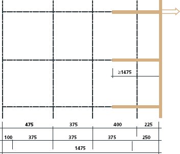 Diagram showing placement of flat tape drains under concrete pavement joints in Austria.