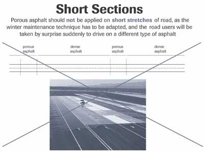 Short sections of porous surfaces