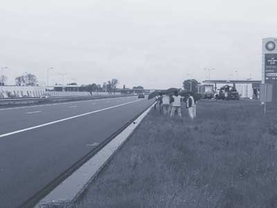 Experimental two-layer porous mix on A28