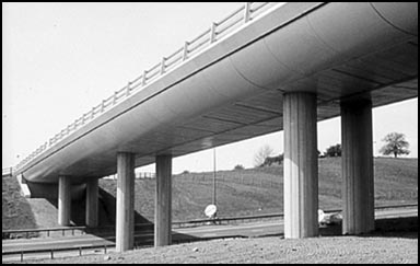 Photo of an external enclosure on a bridge.